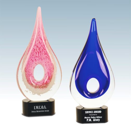 Teardrop Art Glass Awards