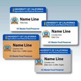 UC Master Food Preserver Name Tags