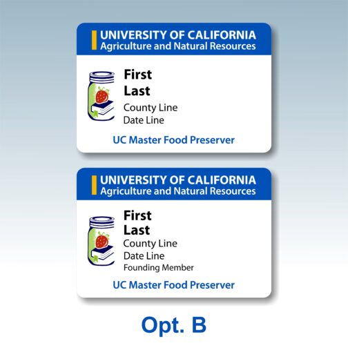 UC Master Food Preserver Name Tags - Image 3