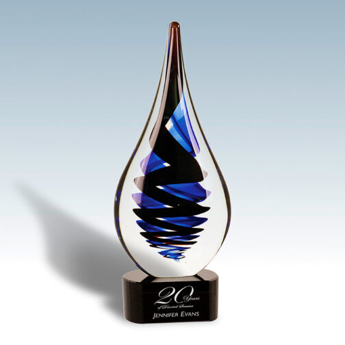 Water Droplet Art Glass Awards - Image 4