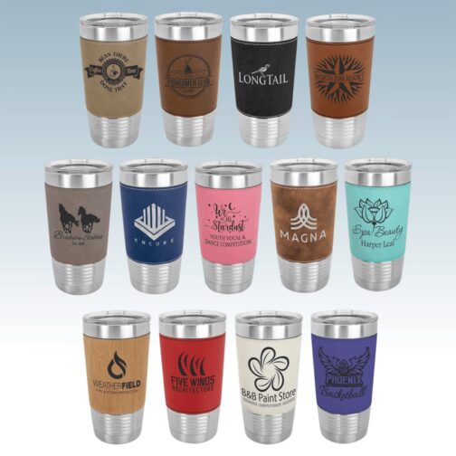 Leatherette 20 oz. Tumblers - Image 4