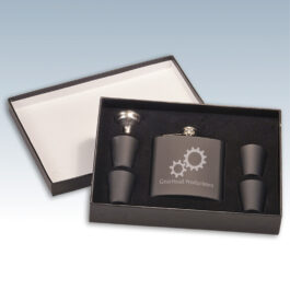 6 oz Stainless Steel Flask Gift Sets