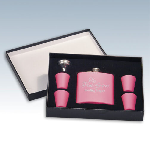 6 oz Stainless Steel Flask Gift Sets - Image 4