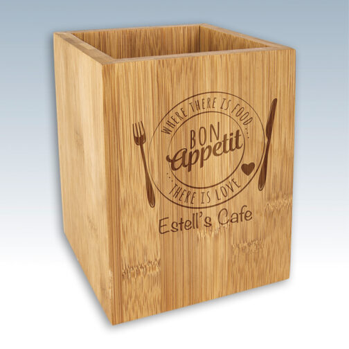 Bamboo Utensil Holder