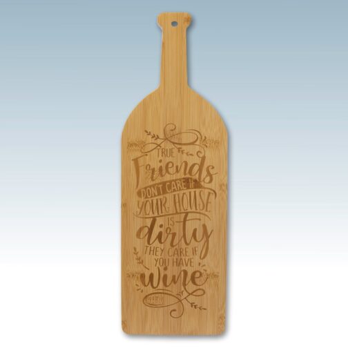 Bamboo Wine Bottle Cutting Board