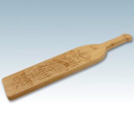 Bamboo Wine Bottle Cutting Board