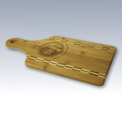 Checker Paddle Bamboo Cutting Board