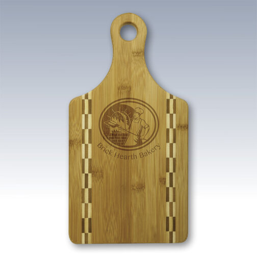 Checker Paddle Bamboo Cutting Board - Image 2