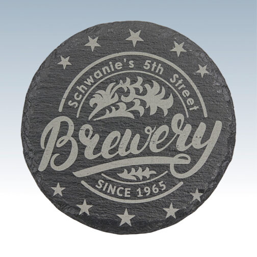 Coaster Round Slate