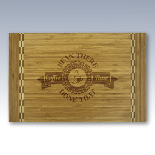 Large Checker Rectangle Bamboo Cutting Board - Image 2