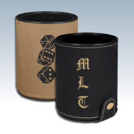 Leatherette Dice Cup with 5 Dice