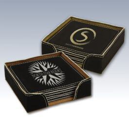 Leatherette Coaster Sets Square