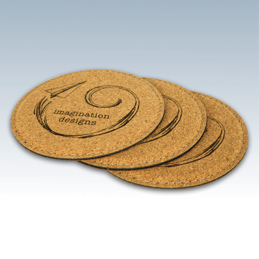 Leatherette Round Coasters