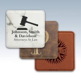 Leatherette Square Coasters