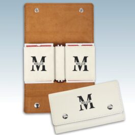 Leatherette Card and Dice Set