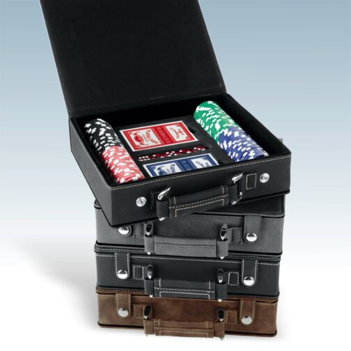 Leatherette Poker Set