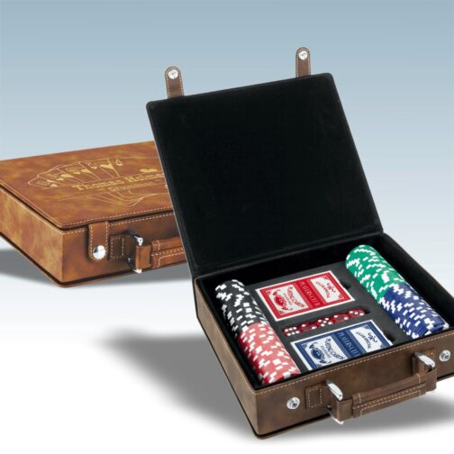 Leatherette Poker Set - Image 4