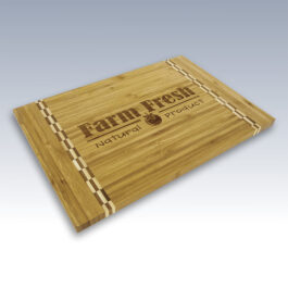 Medium Checker Rectangle Bamboo Cutting Board