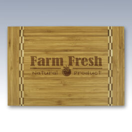 Medium Checker Rectangle Bamboo Cutting Board