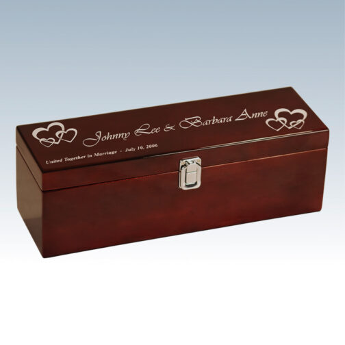 Rosewood Piano Finish Single Wine Box - Image 3