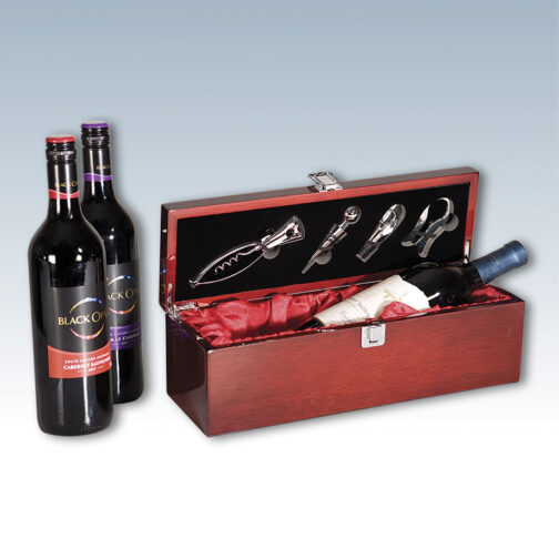 Rosewood Piano Finish Single Wine Box