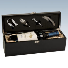 Single Matte Black Wine Presentation Box