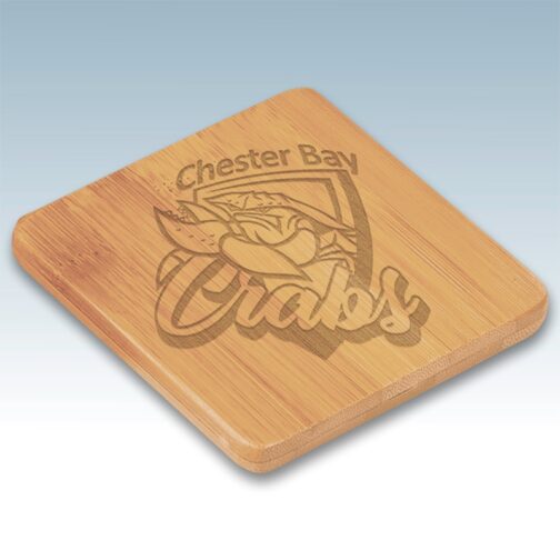 Square 3 1/2" Bamboo Coaster