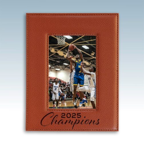 Basketball Leatherette 4x6 Photo Frame - Image 2