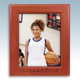 Basketball Leatherette 8×10 Photo Frame