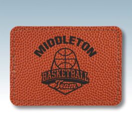 Basketball Leatherette Large Rectangle Patches