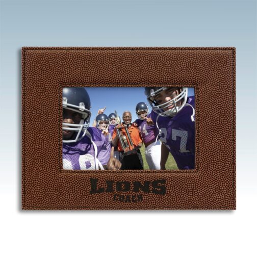 Football Leatherette 4x6 Photo Frame