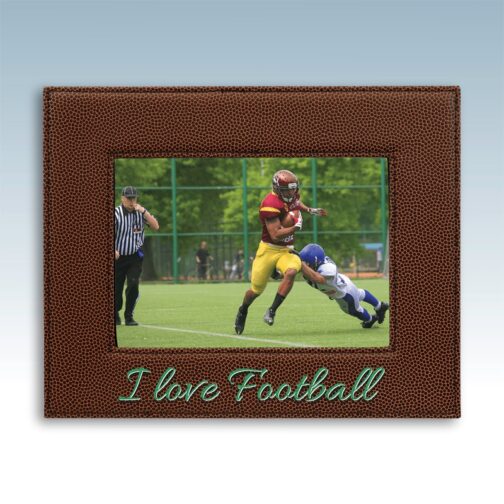 Football Leatherette 5x7 Photo Frame