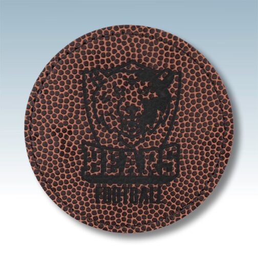 Football Leatherette Large Round Patches