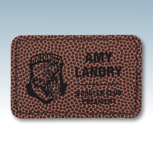 Football Leatherette Small Rectangle Patches