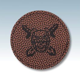 Football Leatherette Small Round Patches