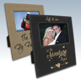 Leatherette 4×6 Photo Frame with Print Area