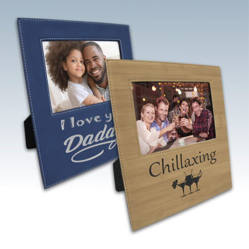 Leatherette 5x7 Photo Frame with Print Area - Image 3