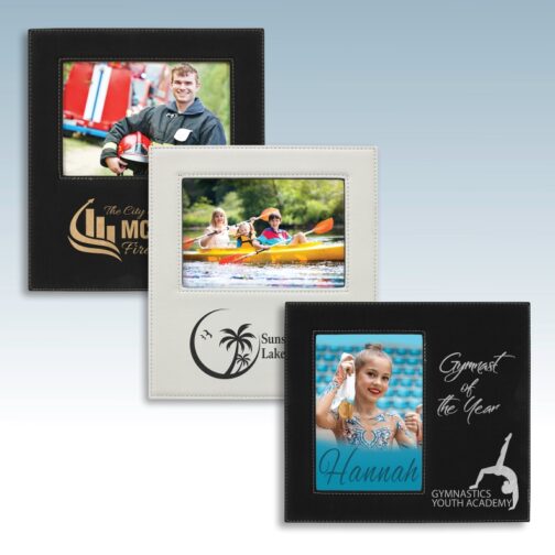 Leatherette 5x7 Photo Frame with Print Area - Image 4