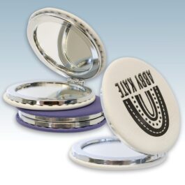 Leatherette Compact Mirror