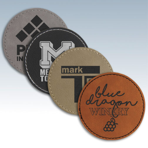 Leatherette Large Round Patches