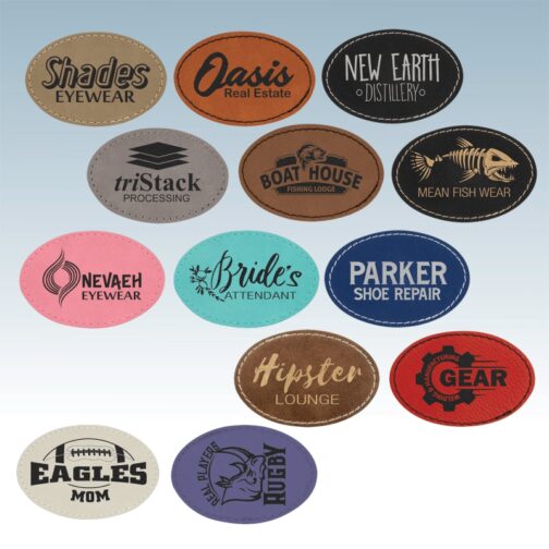 Leatherette Small Oval Patches - Image 3