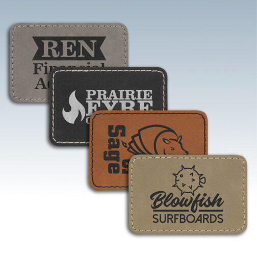 Leatherette Small Rectangle Patches