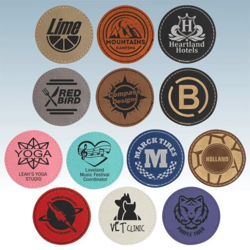 Leatherette Small Round Patches - Image 3