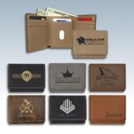 Leatherette Trifold Wallets