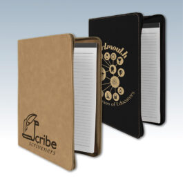 Leatherette Portfolio with Zipper