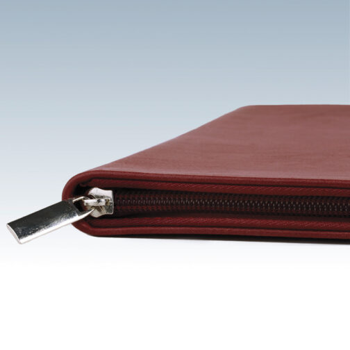 Leatherette Portfolio with Zipper - Image 3