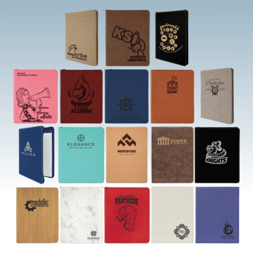 Leatherette Portfolio with Zipper - Image 4