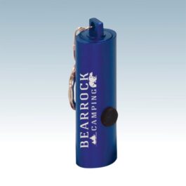 3-LED Laserable Flashlight with Keychains