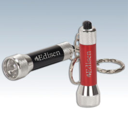 5-LED Laserable Flashlight with Keychains