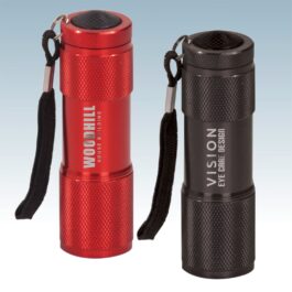 9-LED Laserable Flashlight with Strap